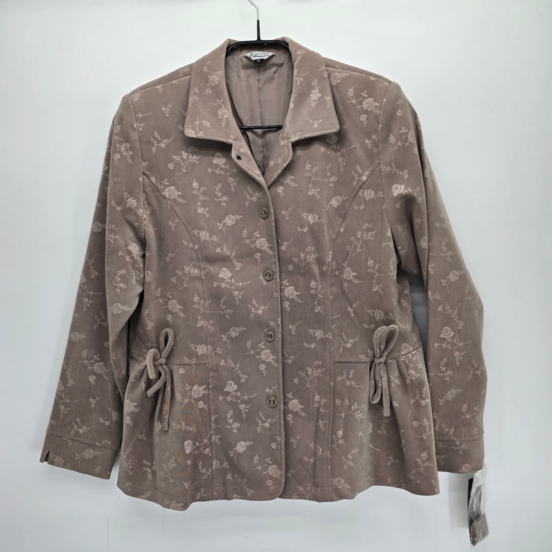 잔잔한 플라워 감성 자켓/ 여리핏 리본 디테일 상품이미지1