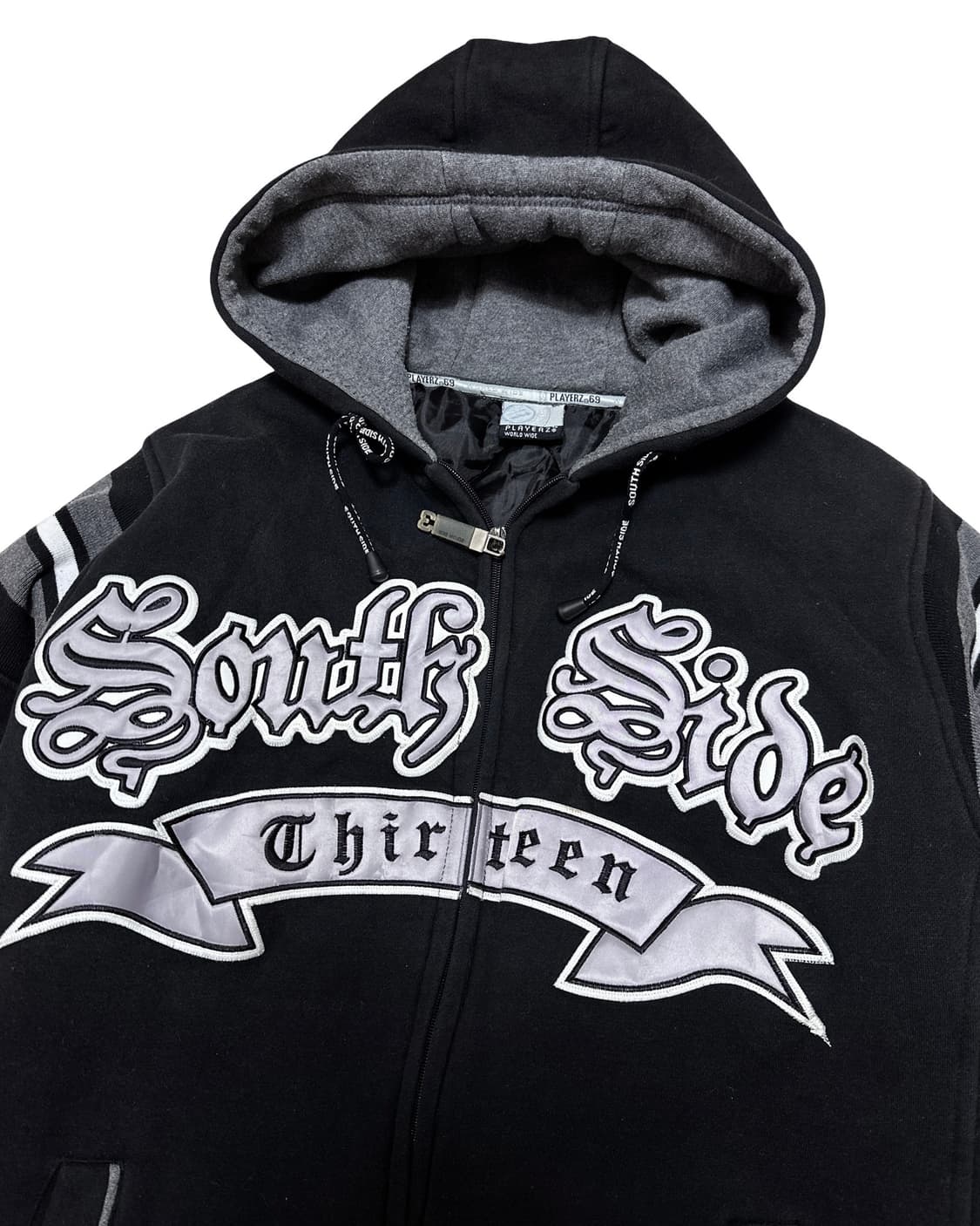 90s 플레이어즈 월드와이드 누빔 후드자켓 상품이미지5