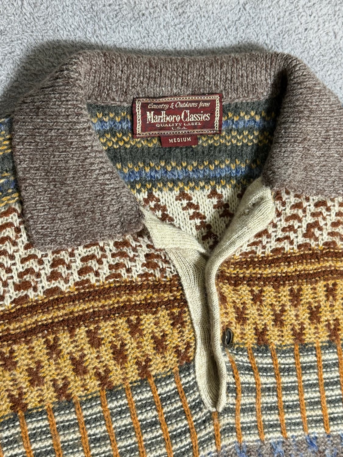 🇮🇹 Marlboro classics 말보로 클래식 알파카 에스닉니트 상품이미지1