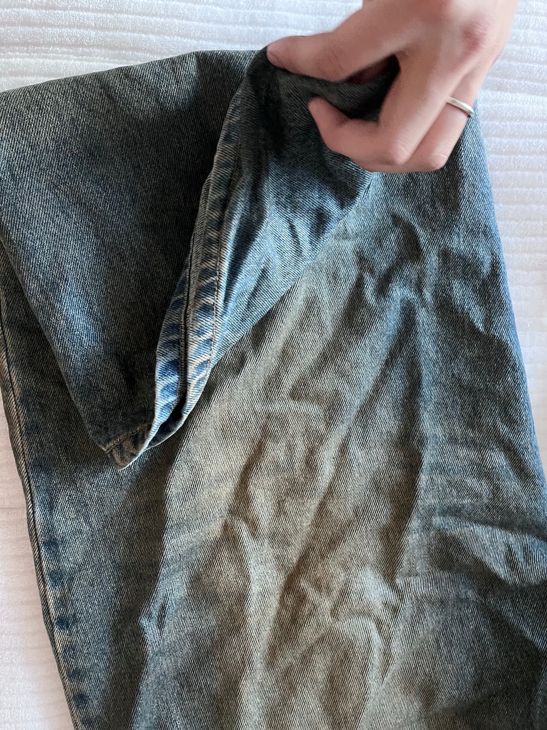 프로젝트 지알 백워드 코티드 데님 상품이미지4