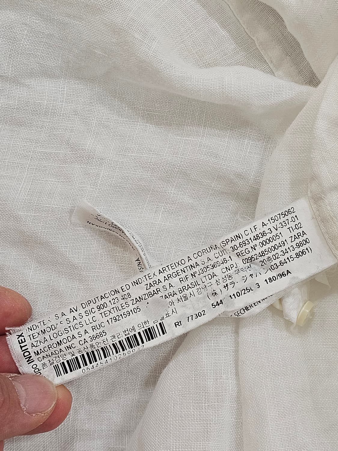 [M] 자라(ZARA) 린넨 버튼다운 여름 셔츠 상품이미지4