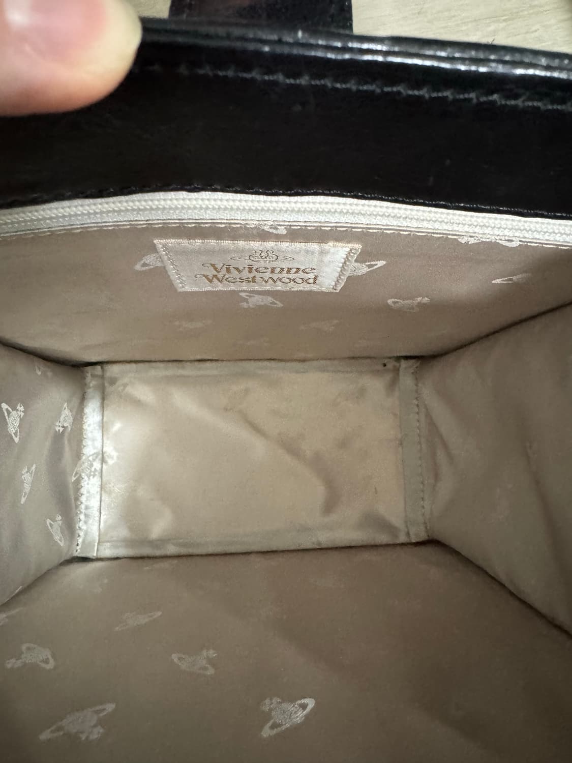 비비안웨스트우드 90년대 빈티지 클래식 체크 미니 토트 상품이미지3