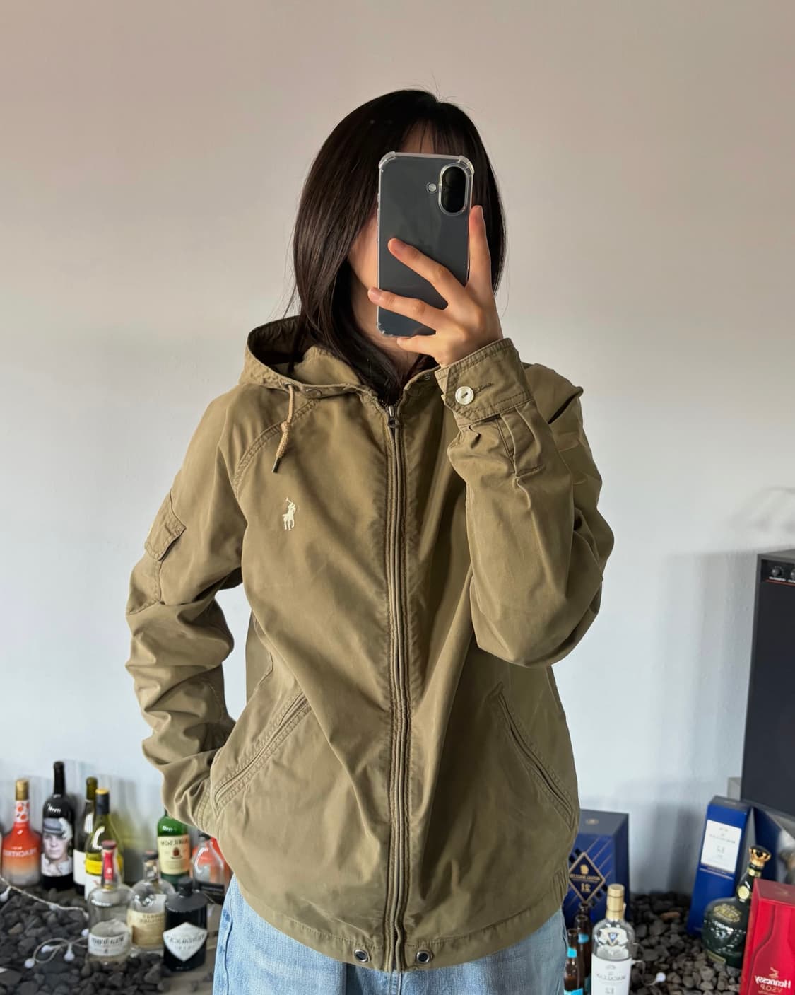 [S]폴로 랄프로렌 카키 코튼 후드 자켓 상품이미지2