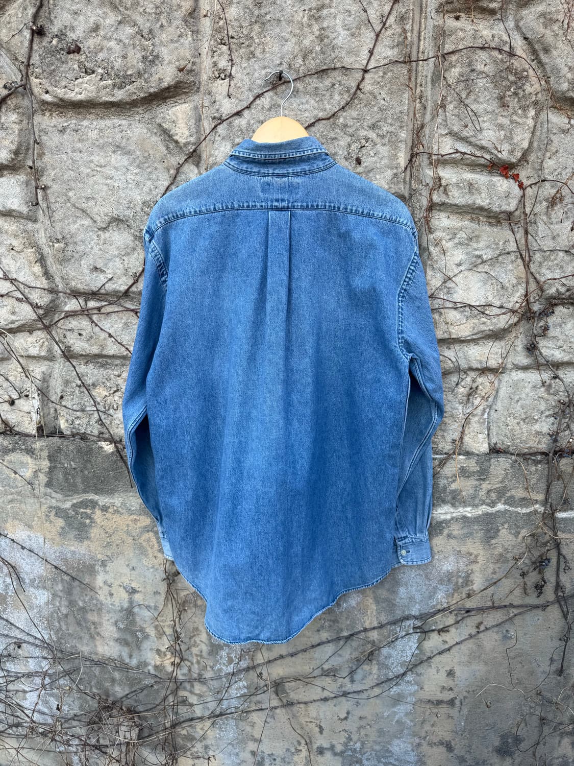 90s 폴로 랄프로렌 빈티지 blaire 페이딩 데님 셔츠 m 상품이미지2