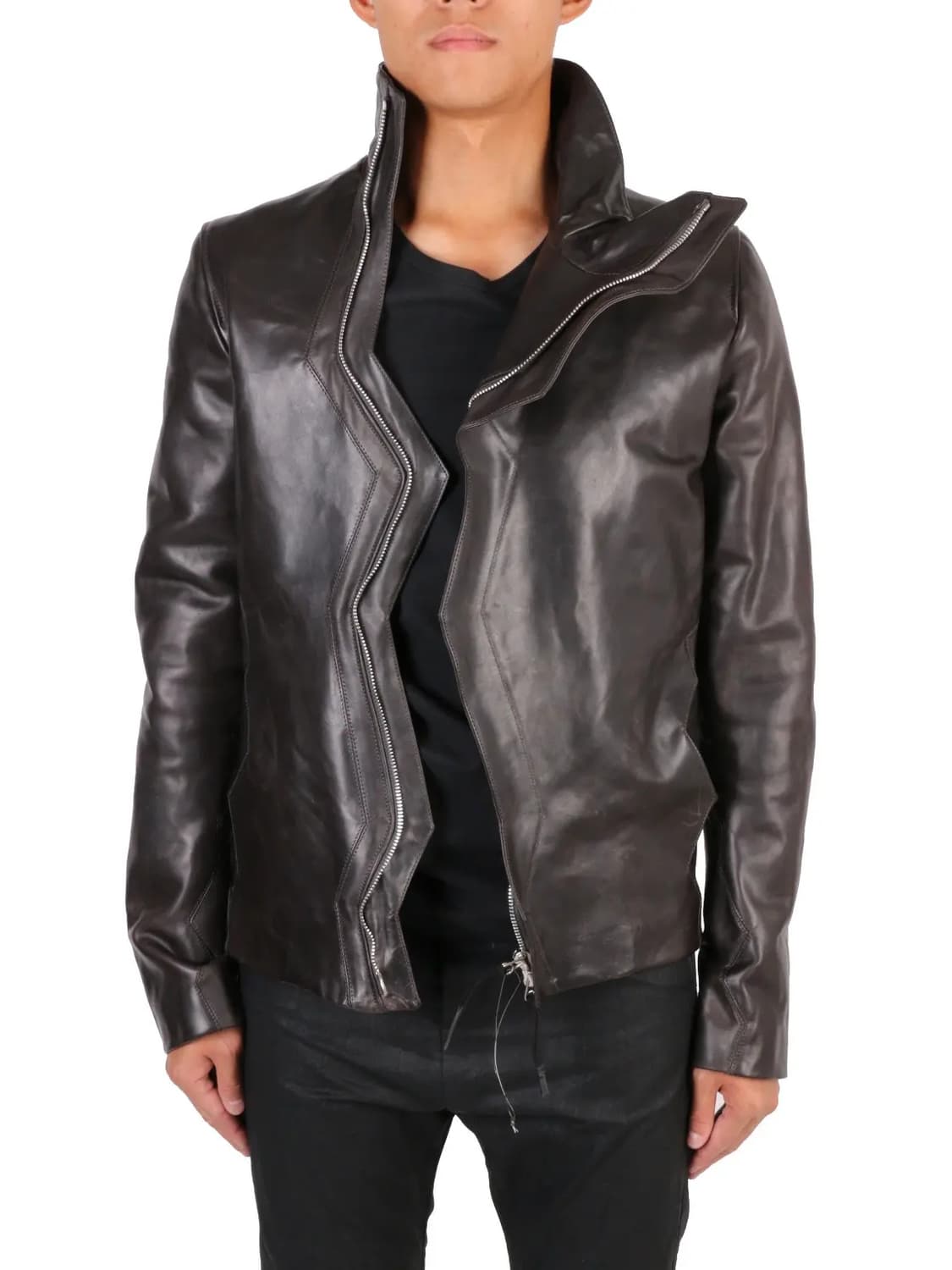 CLOSED CRASH SEAM CORDOVAN LEATHER JAC켓 상품이미지2