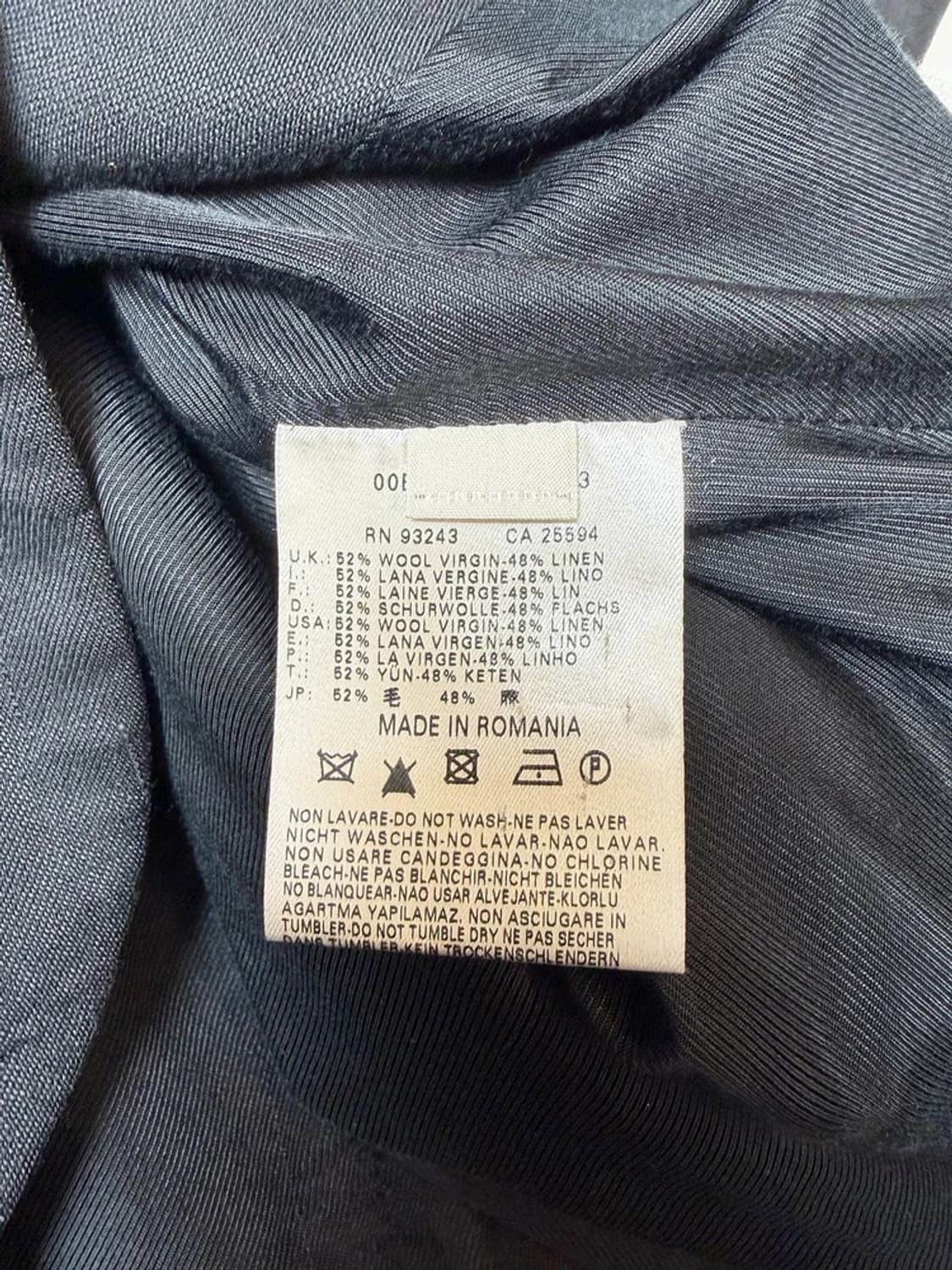 디젤 00's 버진울 린넨 금장 블레이저 자켓 PN9261 상품이미지6