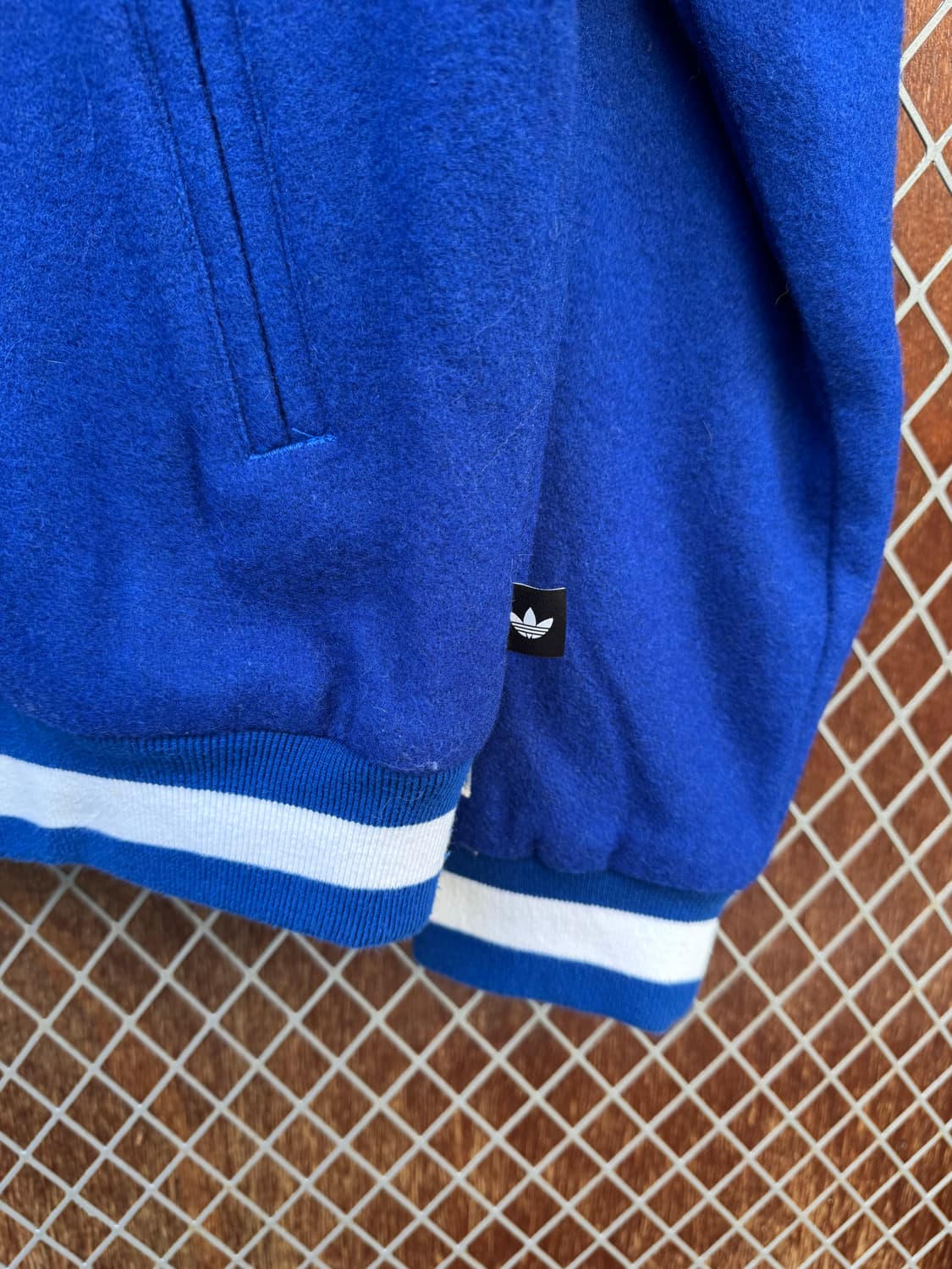 아디다스 스트리트 바시티 울 집업 점퍼 자켓 M 새상품 상품이미지3