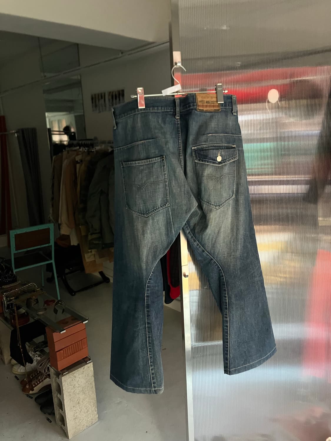 디젤 와이드핏 데님팬츠 상품이미지2