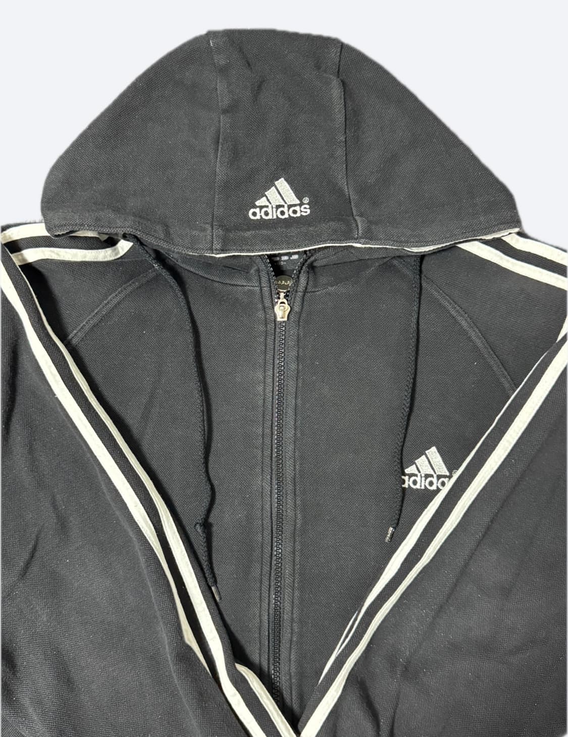 빈티지 아디다스 올드스쿨 삼선 후드집업 상품이미지2