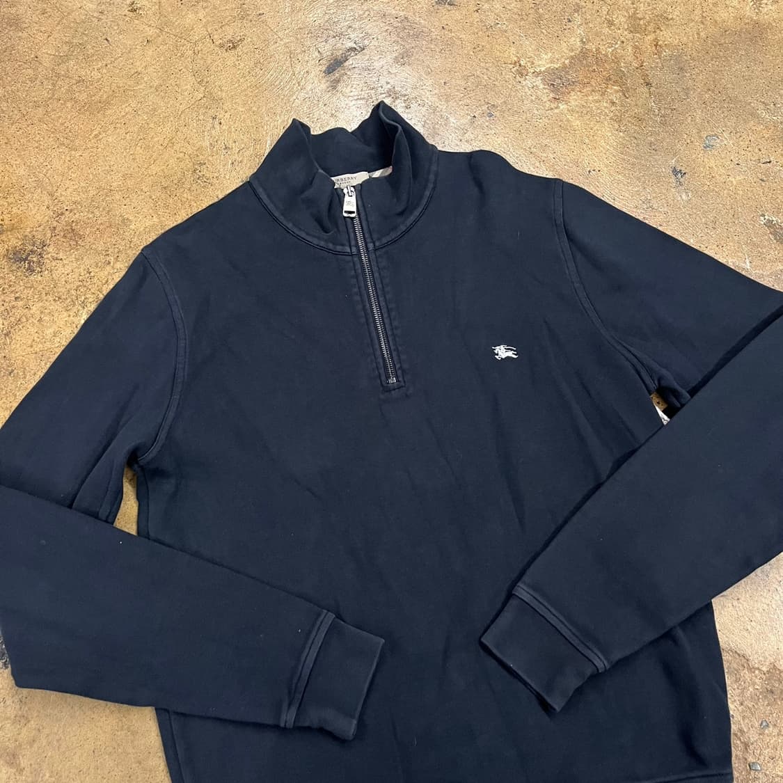 [정품/S] 버버리 런던 블랙 하프집업 맨투맨 b18 상품이미지1