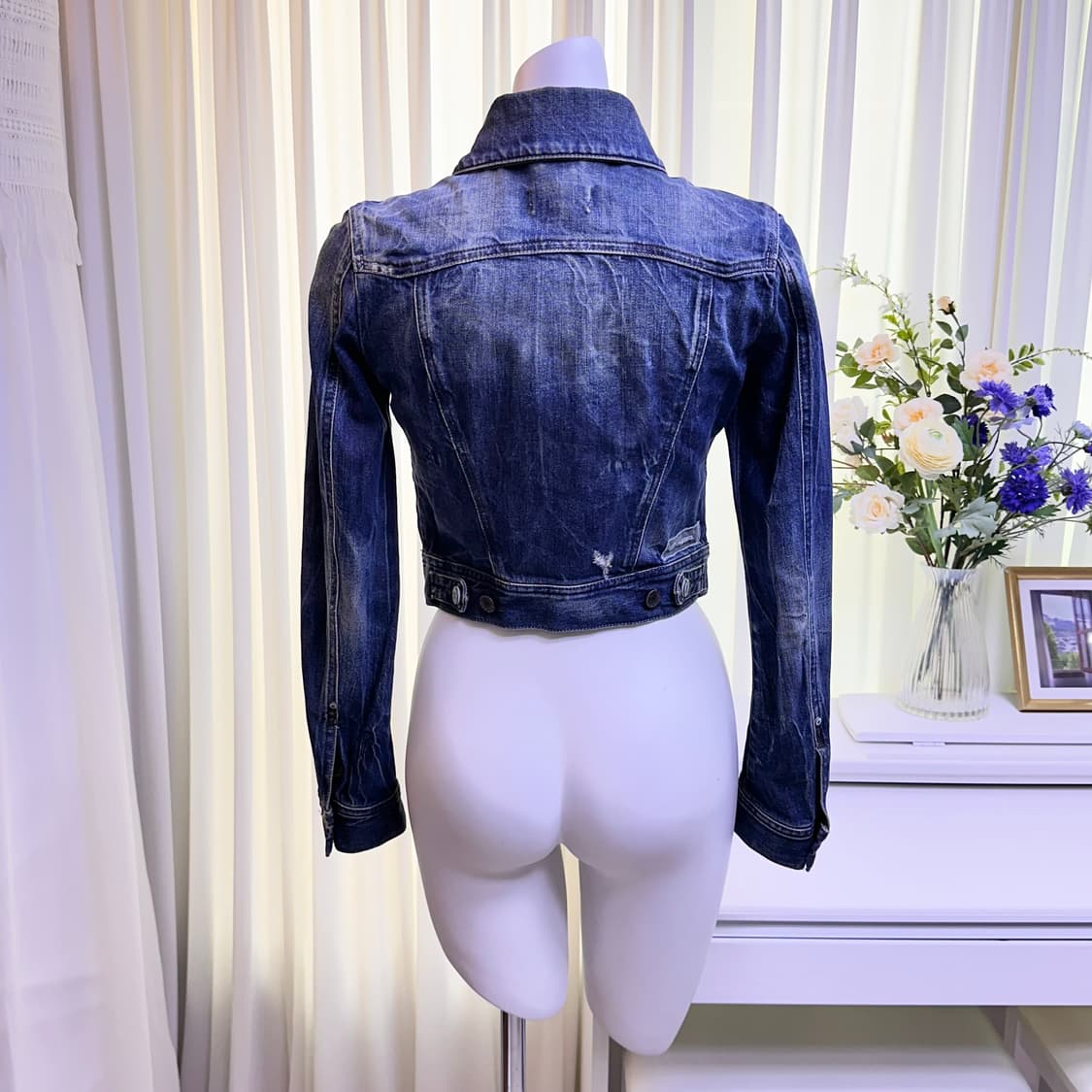 디젤 크롭 데님자켓 상품이미지2