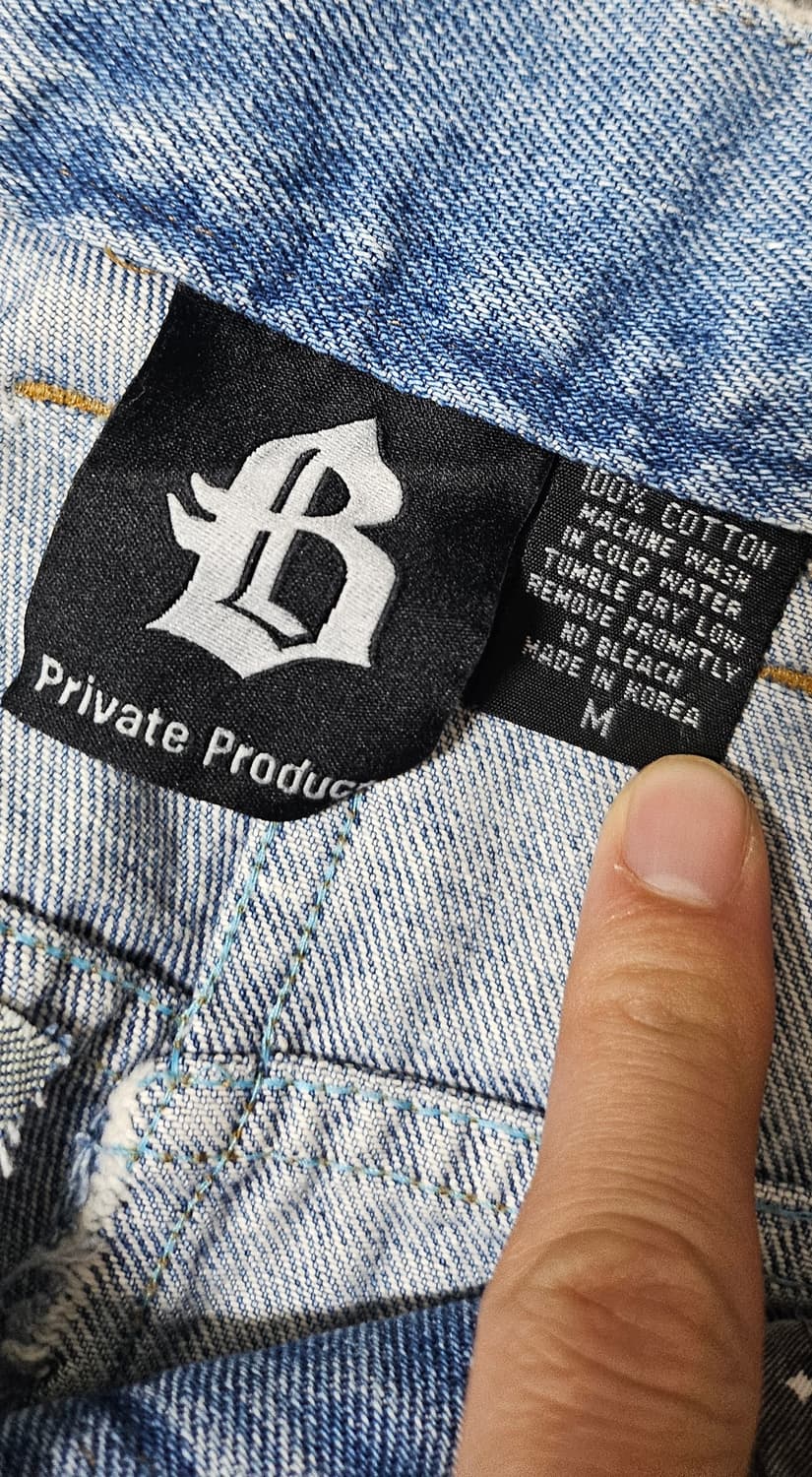 [m] 블랙아웃 데님 워크 팬츠 상품이미지4