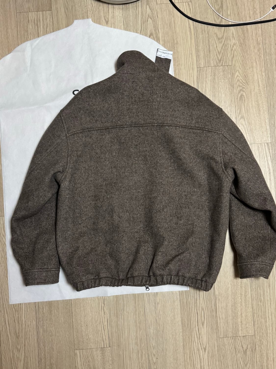 스테디에브리웨어 하이넥 블루종 울 자켓 봄버 25FW 상품이미지4