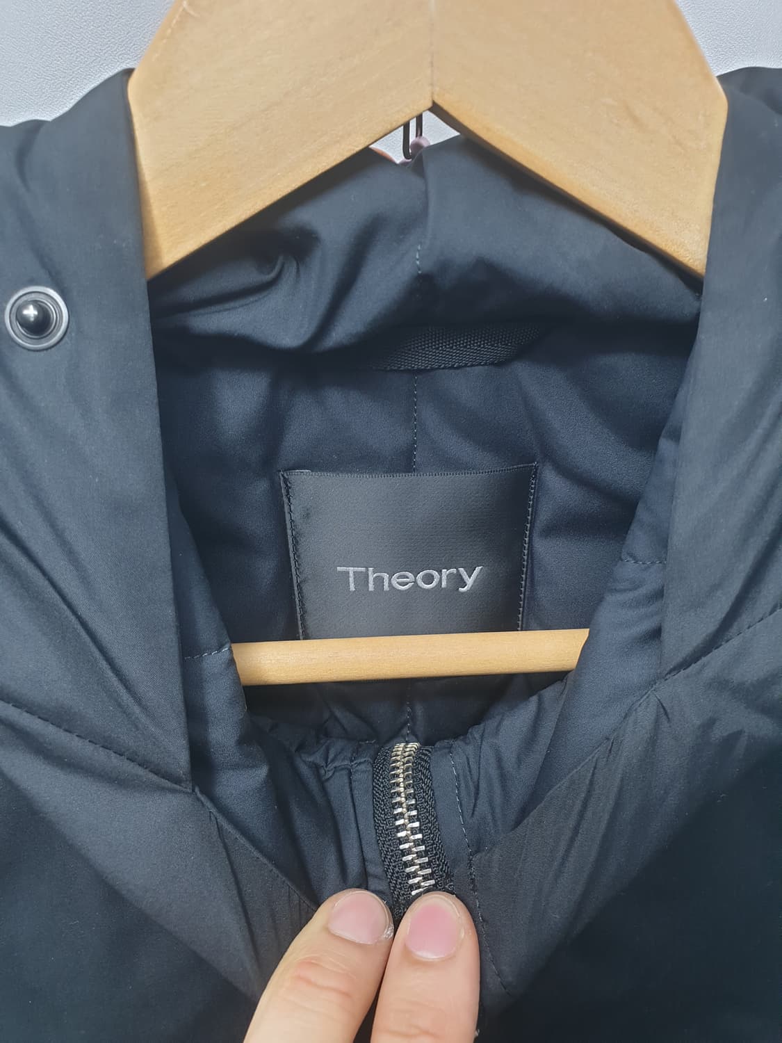 띠어리 후드 덕다운 파카 블랙 S 상품이미지5