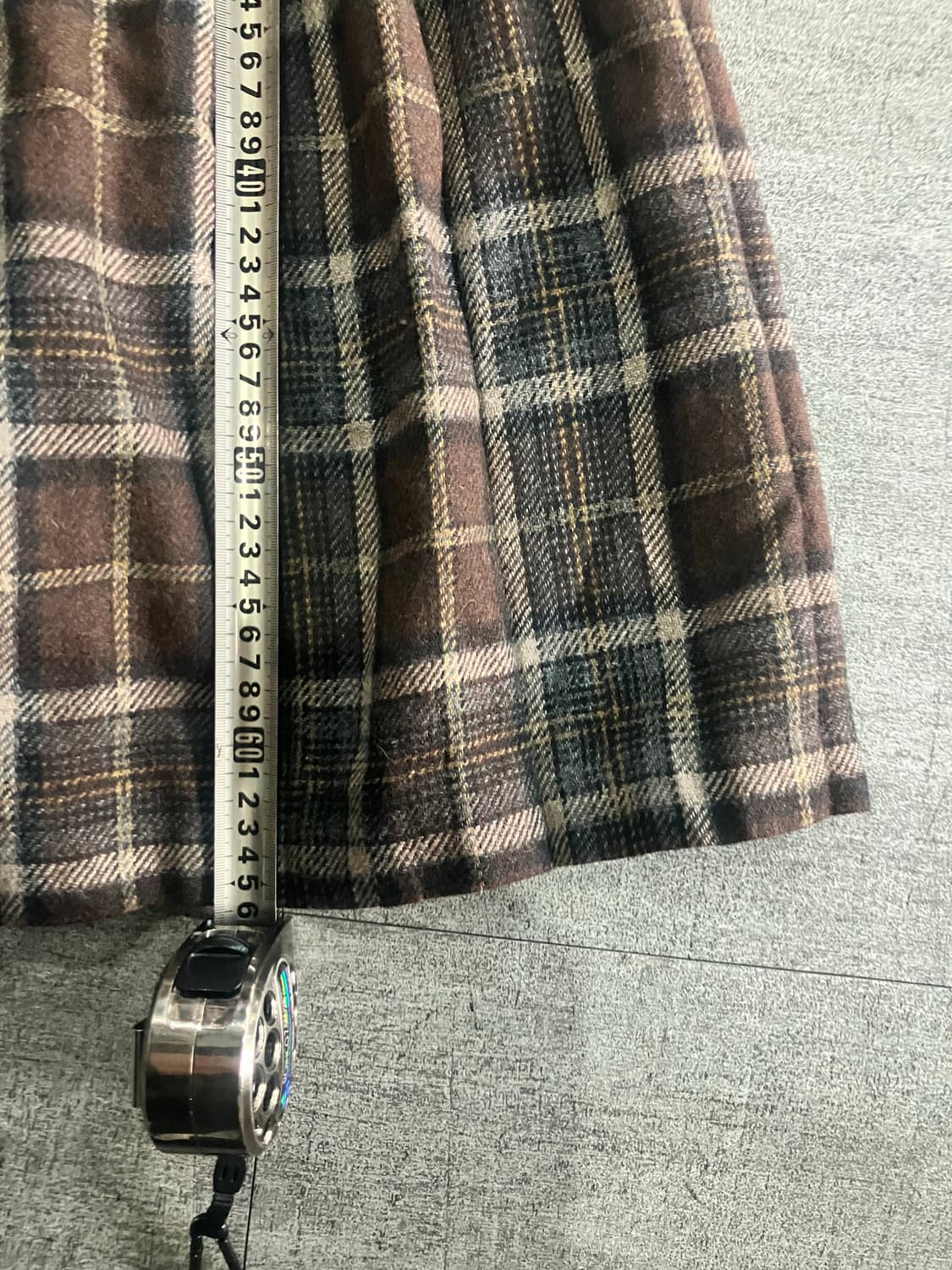 일본빈티지 Fanciful 하구미모리걸 할메카지 울 미디스커트 상품이미지3