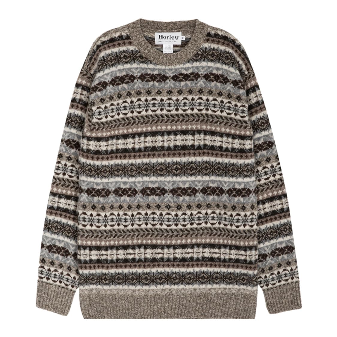 할리오브스코틀랜드 페어아일 니트 머쉬룸 상품이미지1