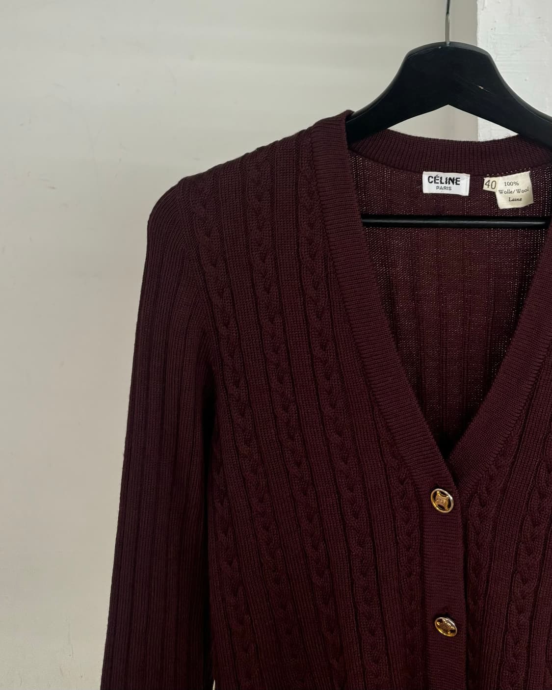 셀린느 케이블 니트 가디건 상품이미지3
