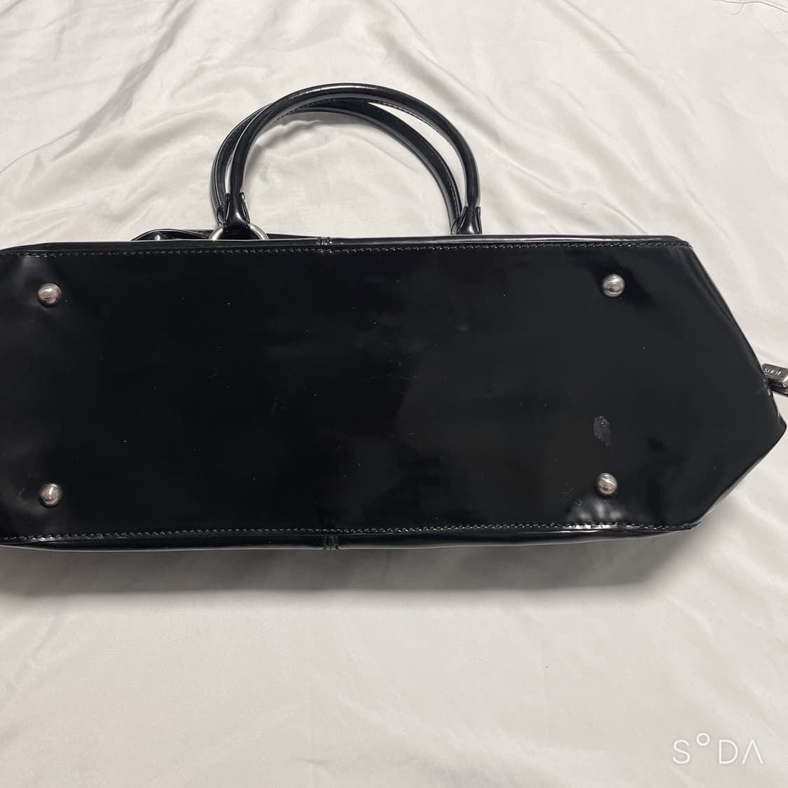 TOD'S 토즈 블랙 페이던트 가방 상품이미지4