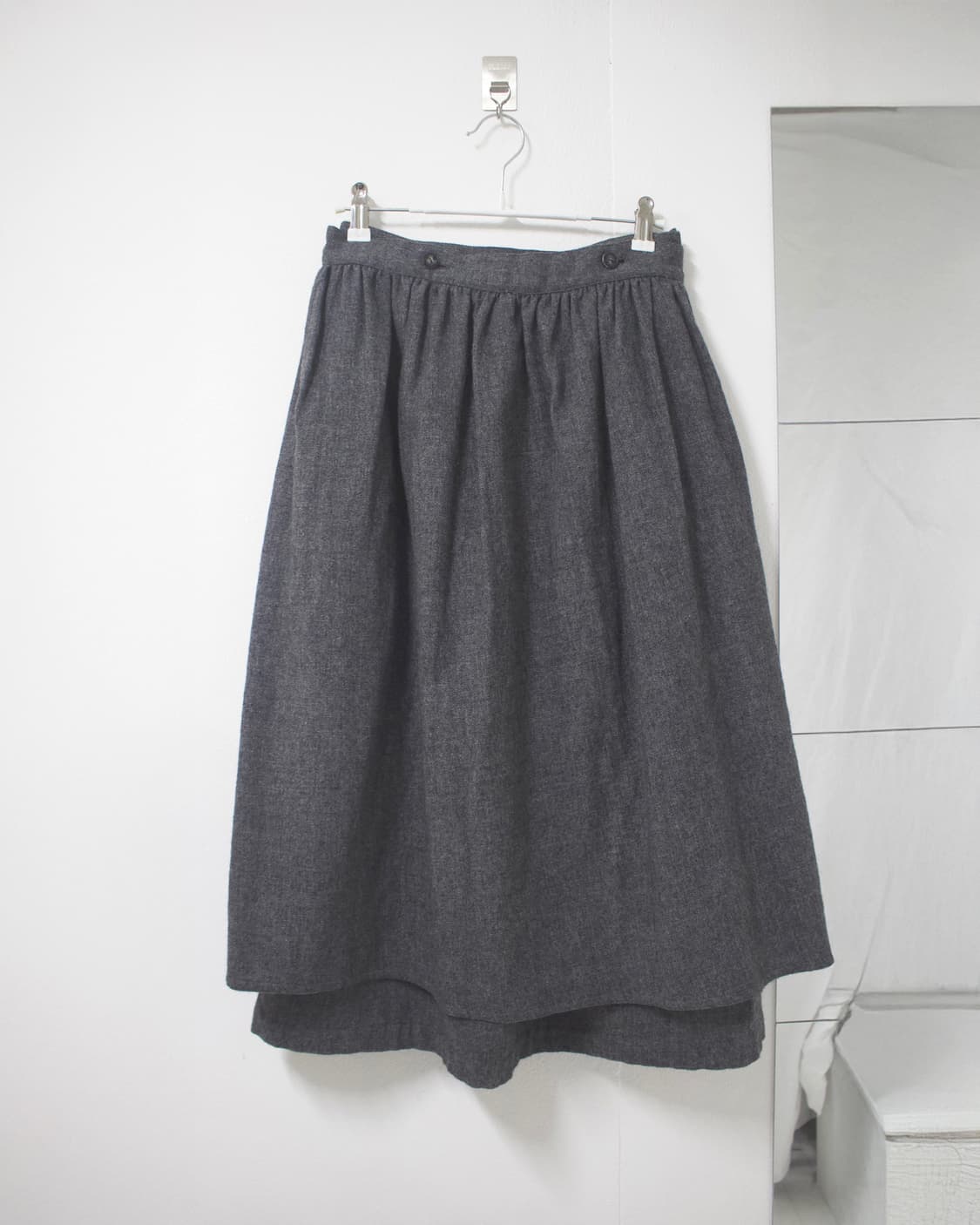 wool layerd prill skirt 상품이미지7