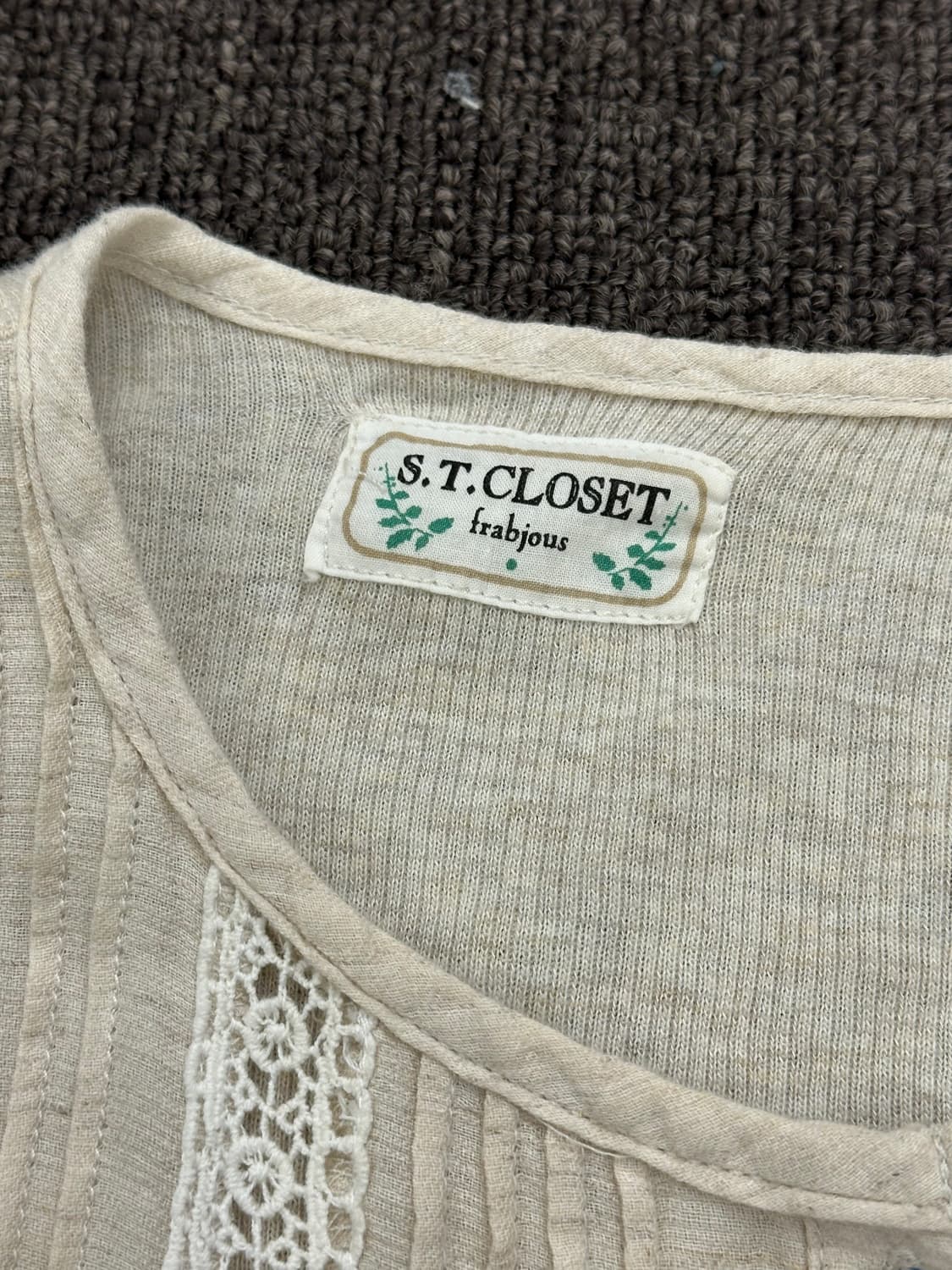 OS)Japanese vintage 여성 레이스 모리 롱슬리브 상품이미지5