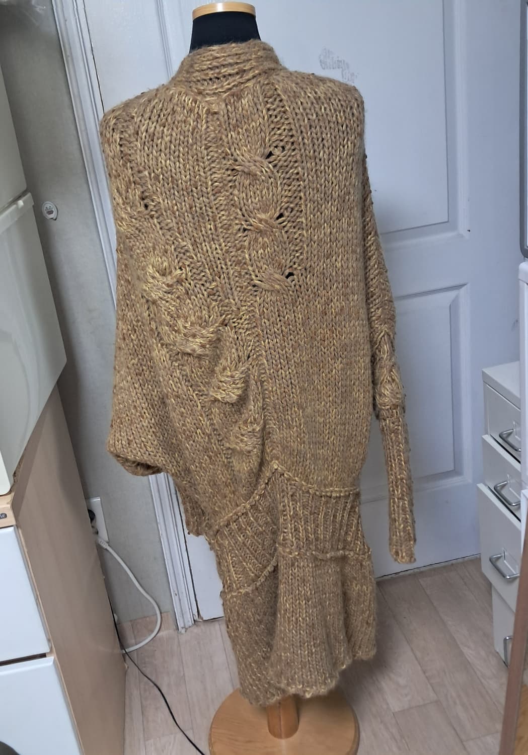 오브제 강지영 니트 가디건 코트 90사이즈(55~66) 상품이미지3