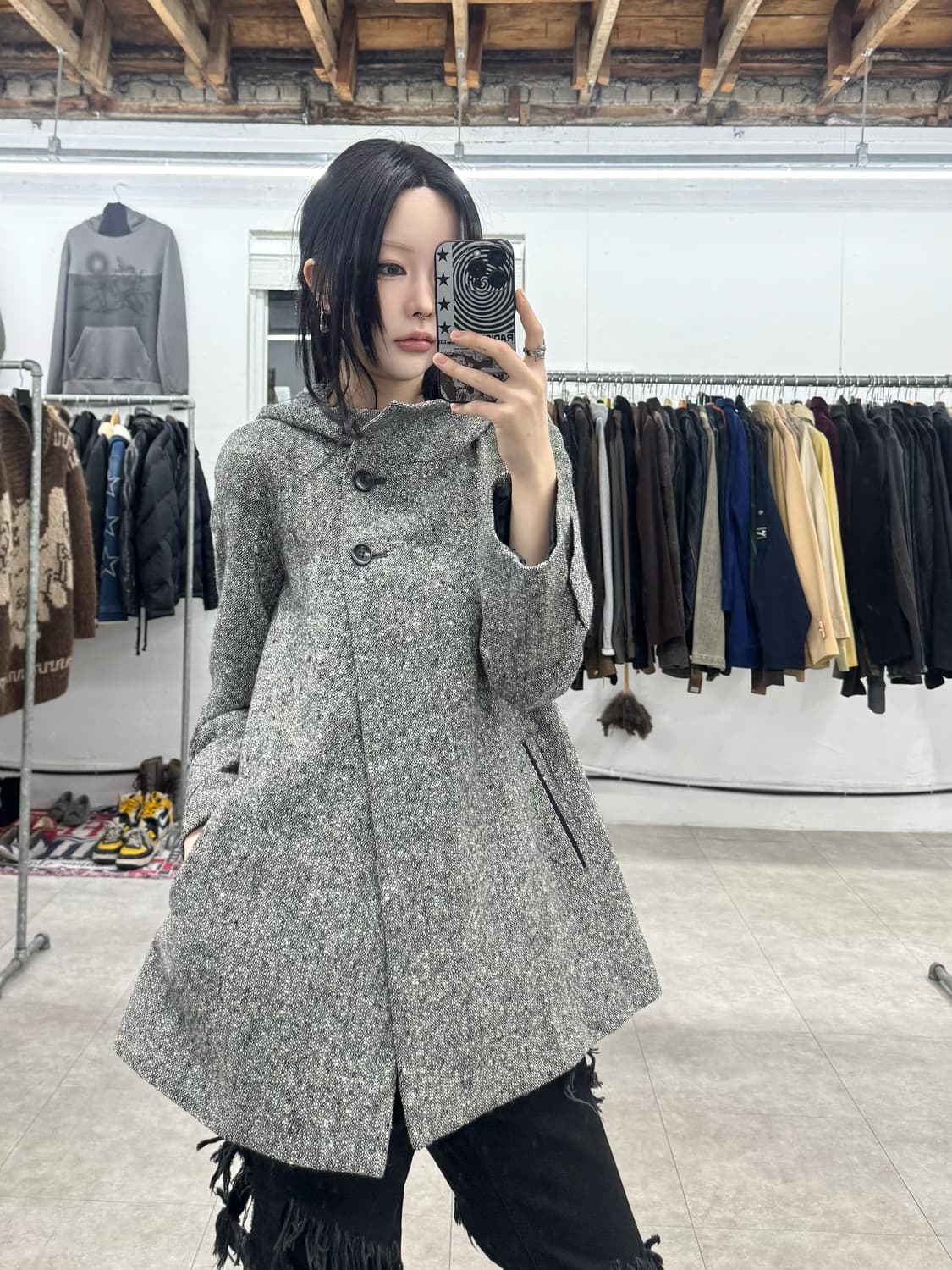 콤 사 이즘 투 버튼 울 코트 상품이미지1