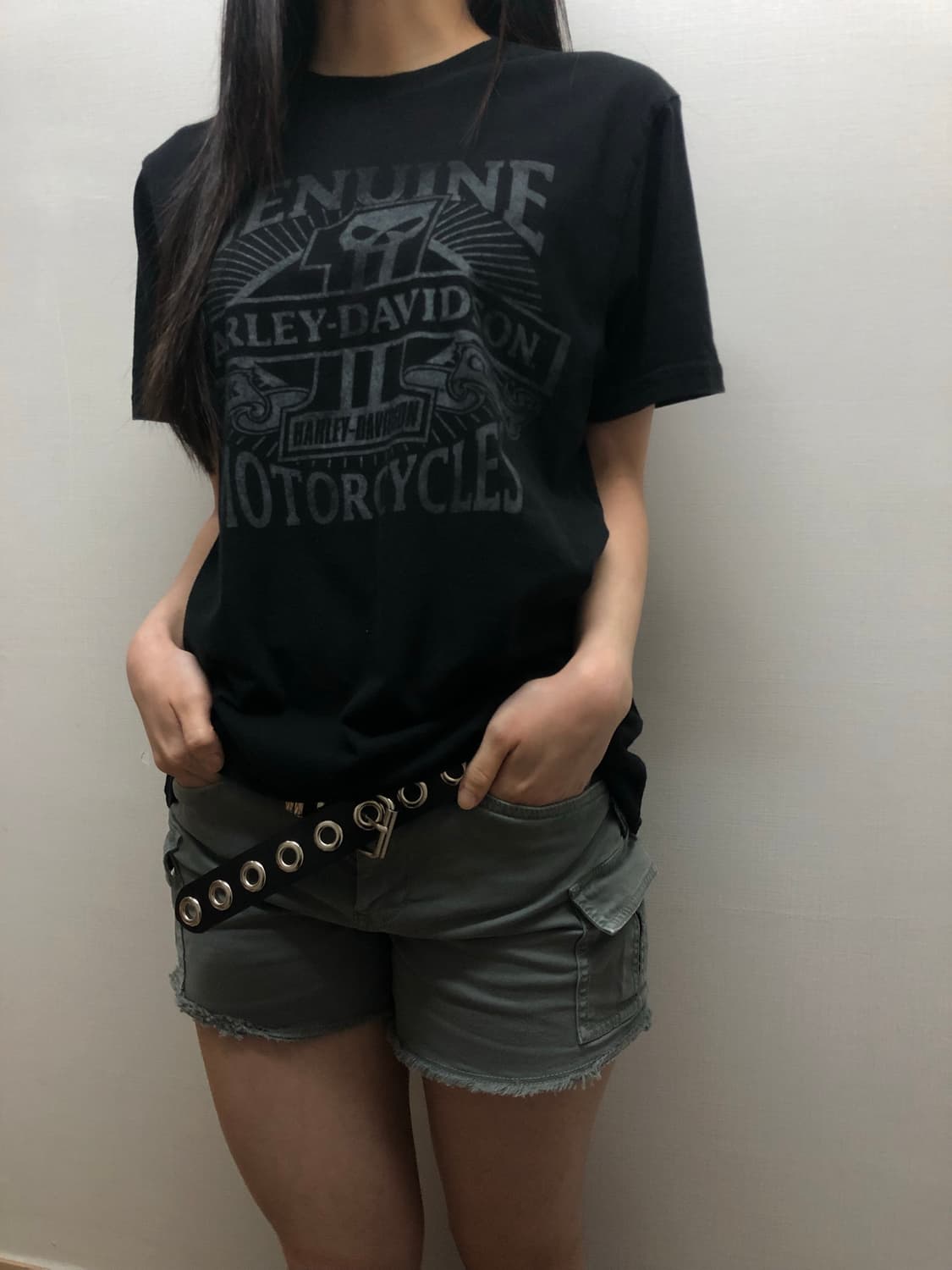 빈티지 할리데이비슨 블랙 티셔츠 상품이미지4