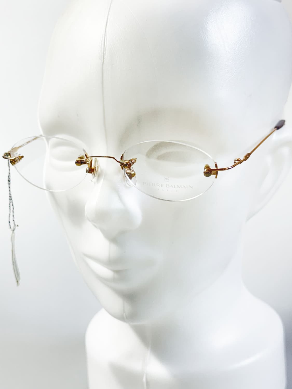 PIERRE BALMAIN 오벌 무테 골드 메탈 빈티지 안경 상품이미지8