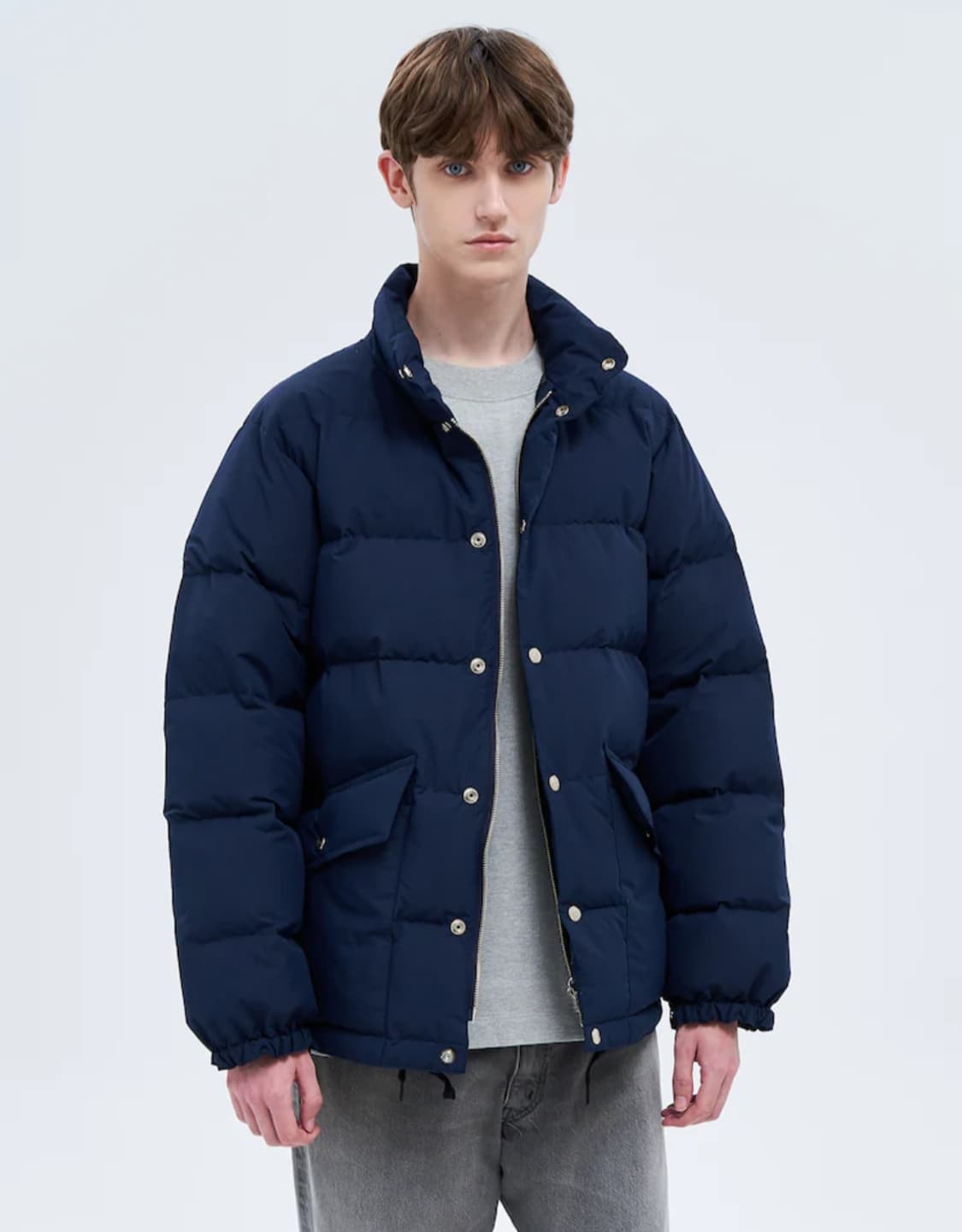 캡샤 선셋 24fw 다운 자켓 네이비 38 ( m )사이즈 새제품  상품이미지2