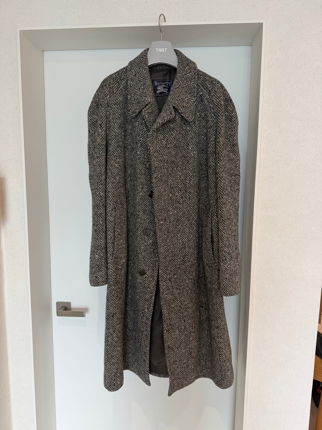 빈티지 버버리 아이리쉬 트위드 코트 상품이미지1