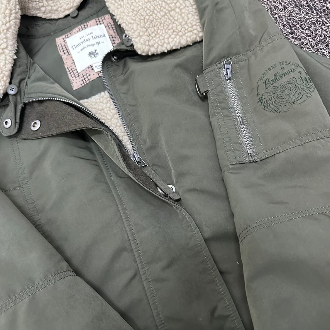 써스데이 아일랜드 여성 롱 야상 자켓 점퍼 90(M) 상품이미지3