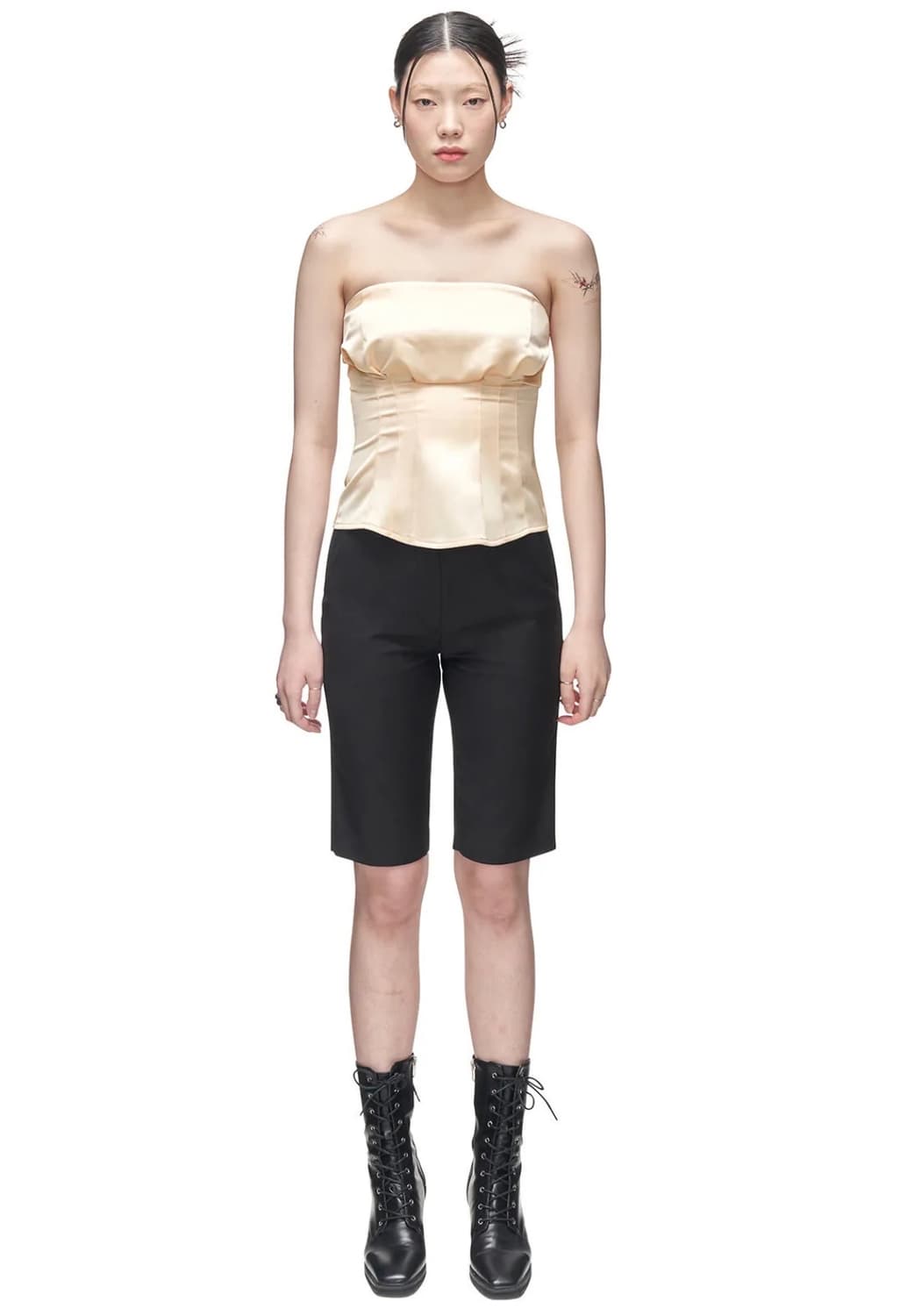 KIMZISU Tailored Top Cream (이유비, 문가영 착용) 상품이미지1