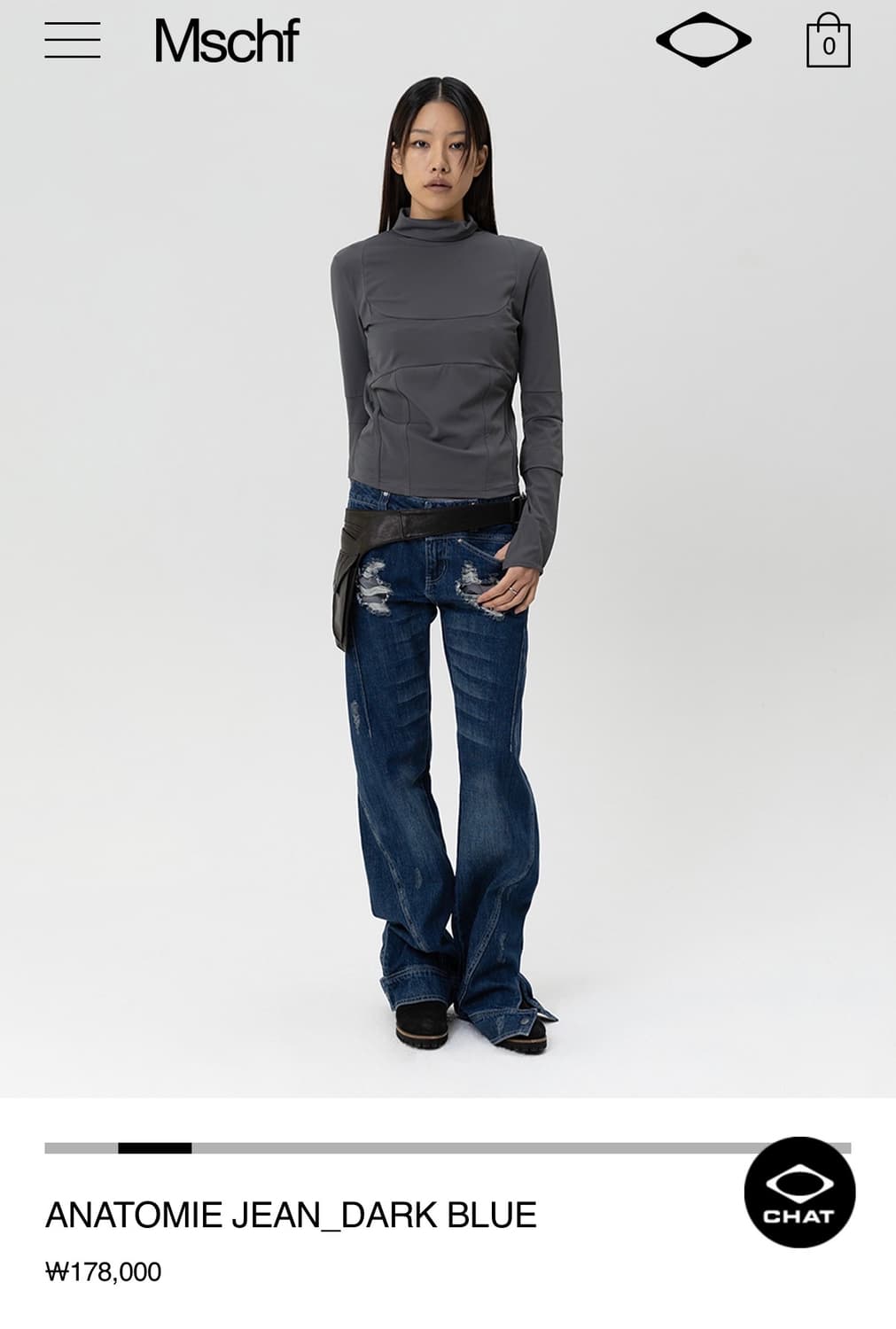 미스치프 ANATOMIE JEAN_DARK BLUE 상품이미지2