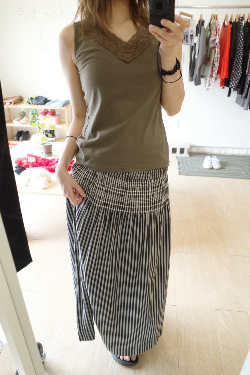 stripe long skirt 상품이미지4
