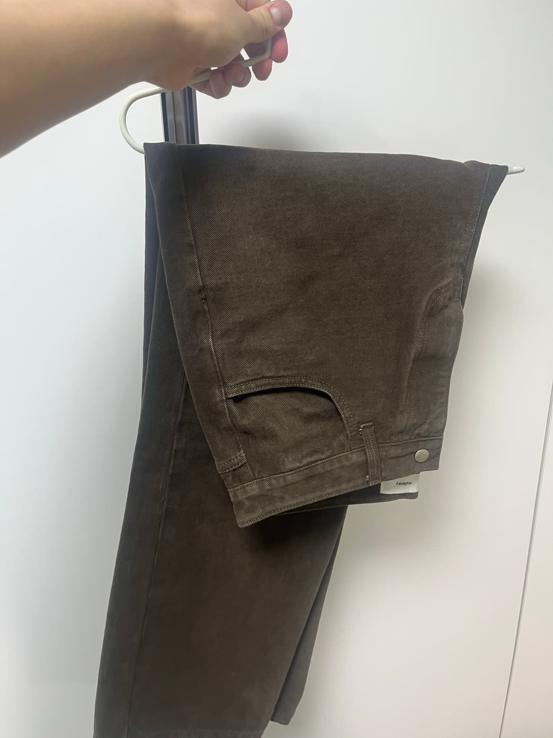 마이라이브러리 104 garment dyed pants brown (M) 상품이미지2