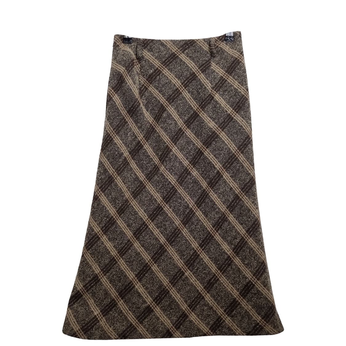 AMIFUR 브라운 체크 울 스커트  상품이미지2