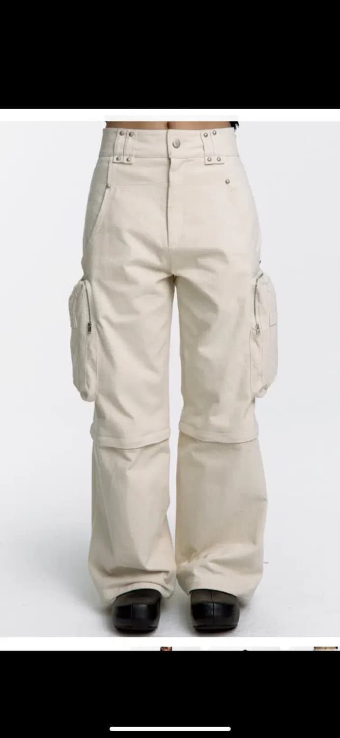 카시코 Detachable Cargo Pants 아이보리 카고 팬츠 상품이미지1