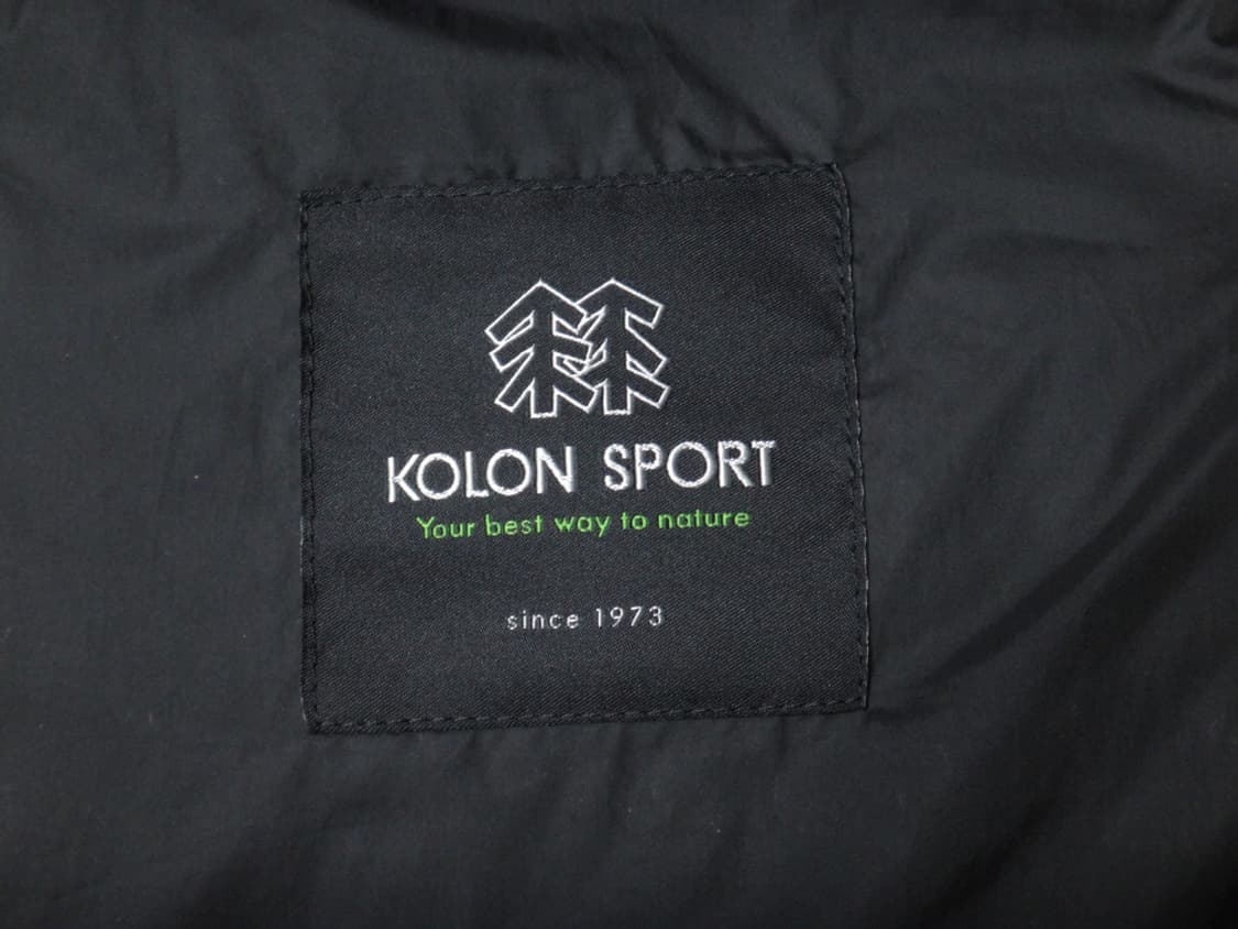 (L/100) 코오롱스포츠 구스다운 스웨이드 패딩 베스트 상품이미지8