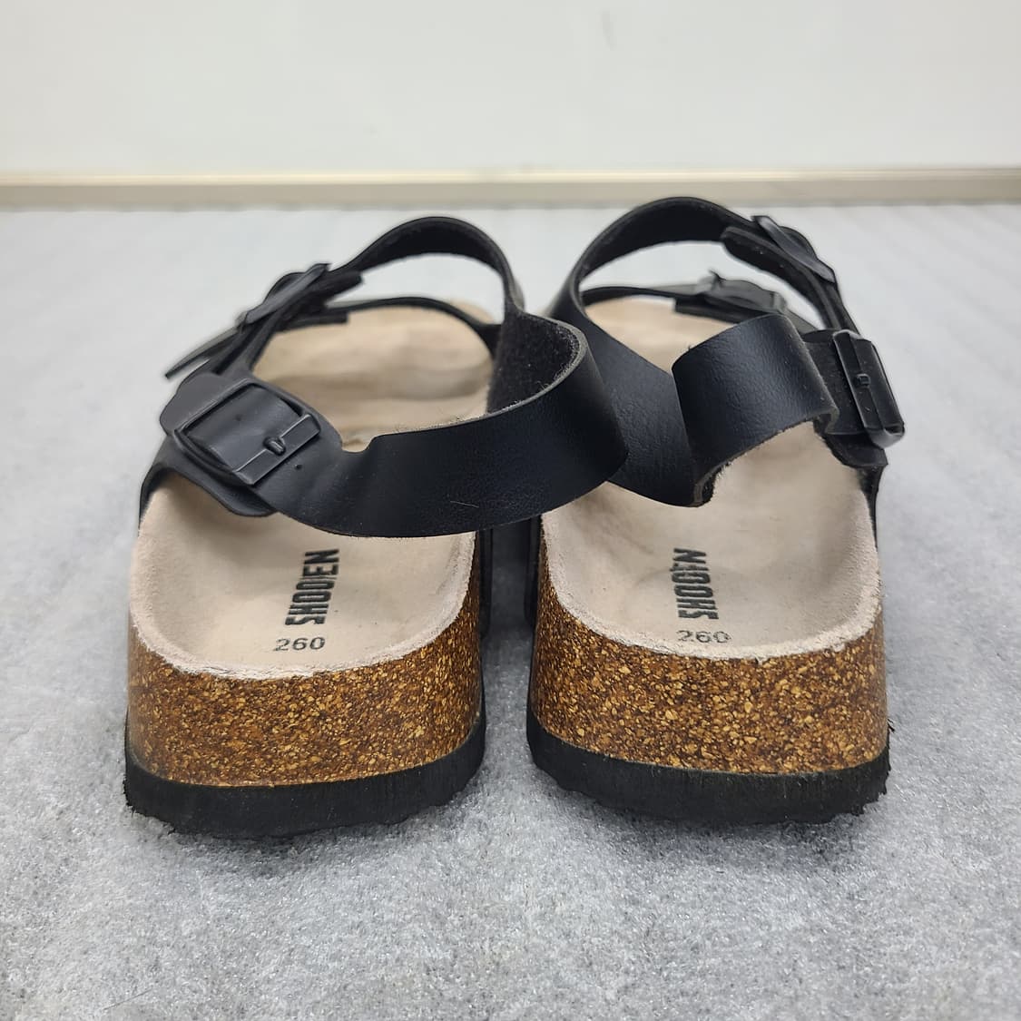 미착용 슈펜 남성 블랙 샌들 260mm 상품이미지4
