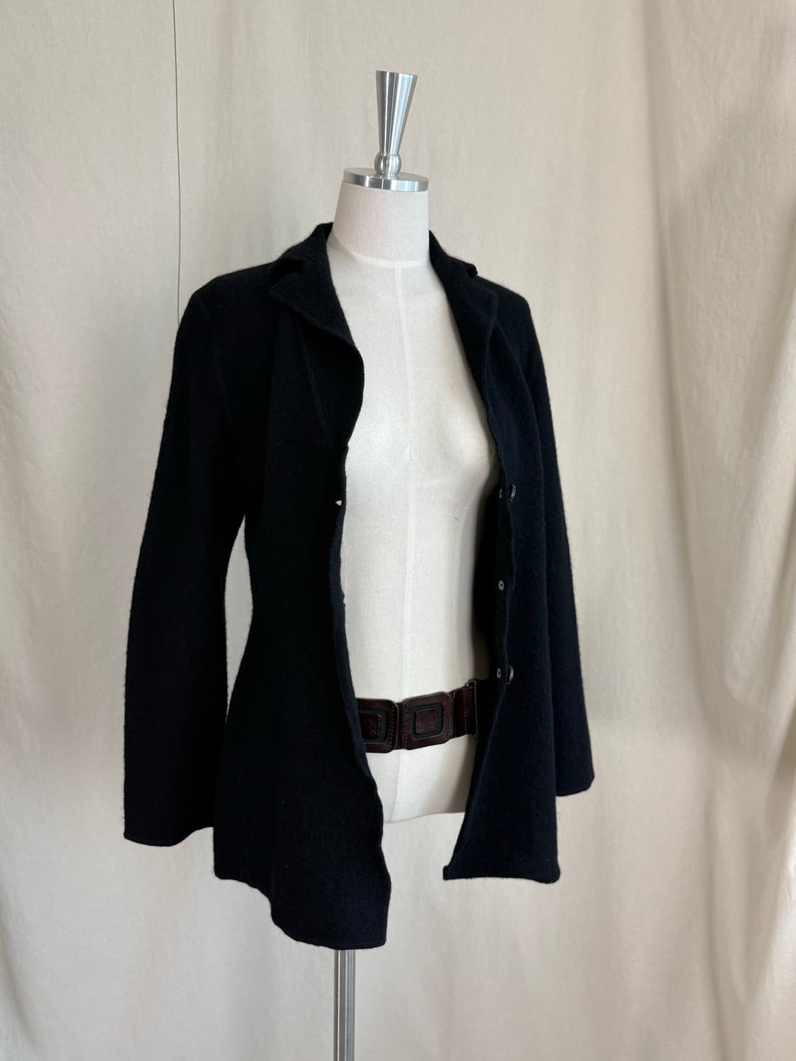 Allegri 알레그리 블랙 축융 울 자켓 상품이미지3