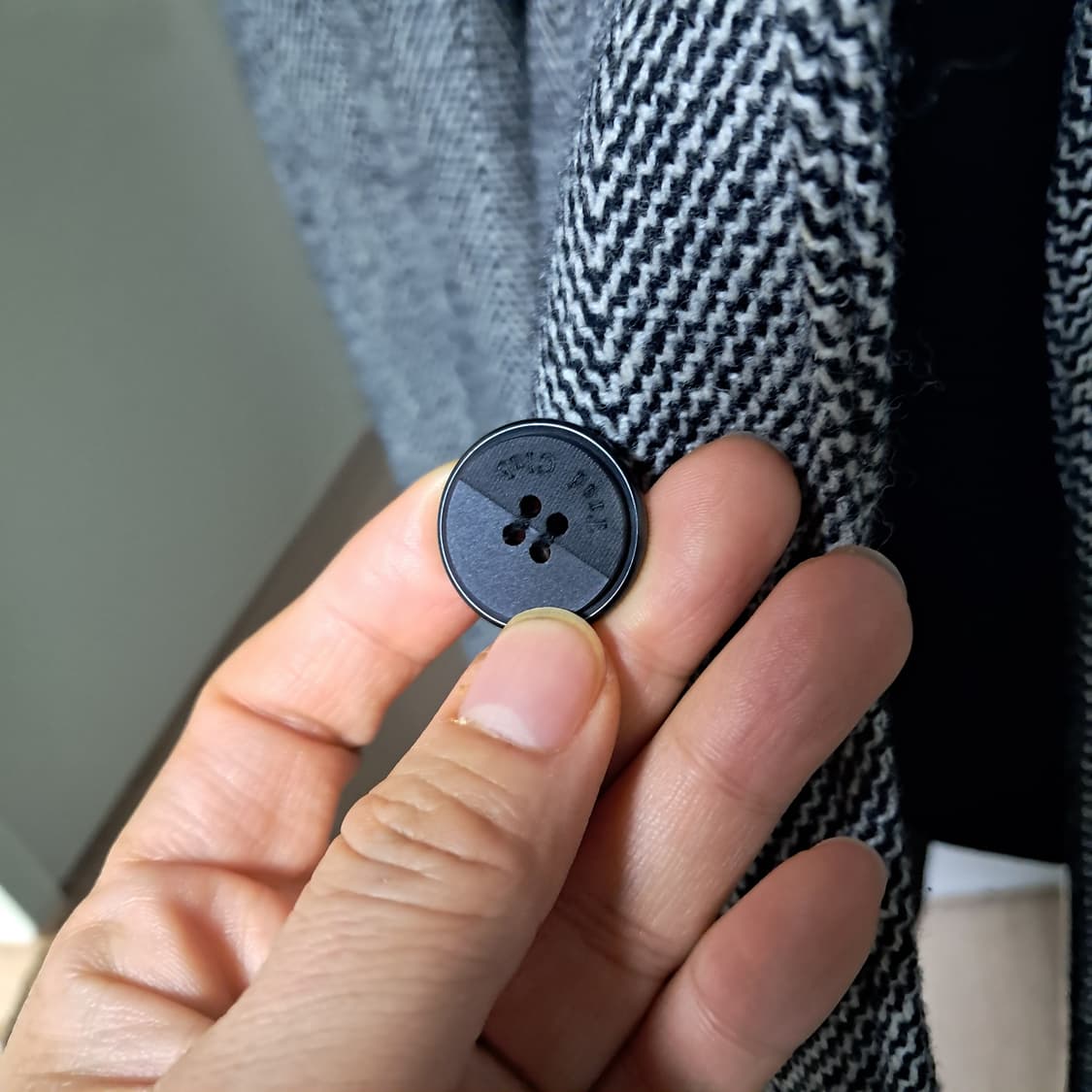 트래드클럽 남성 헤링본 모100% 코트 95 상품이미지7