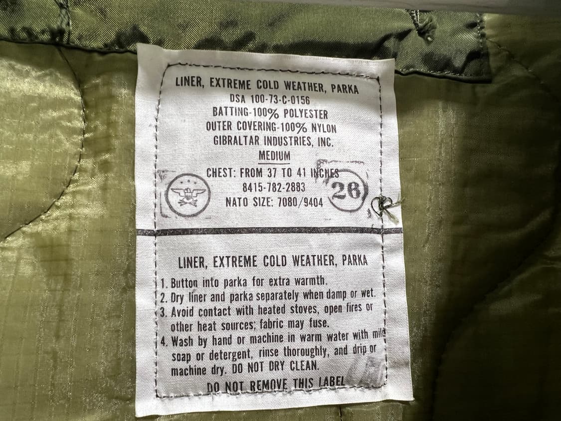 M65 피쉬테일 개파카 M(풀셋트) 상품이미지5