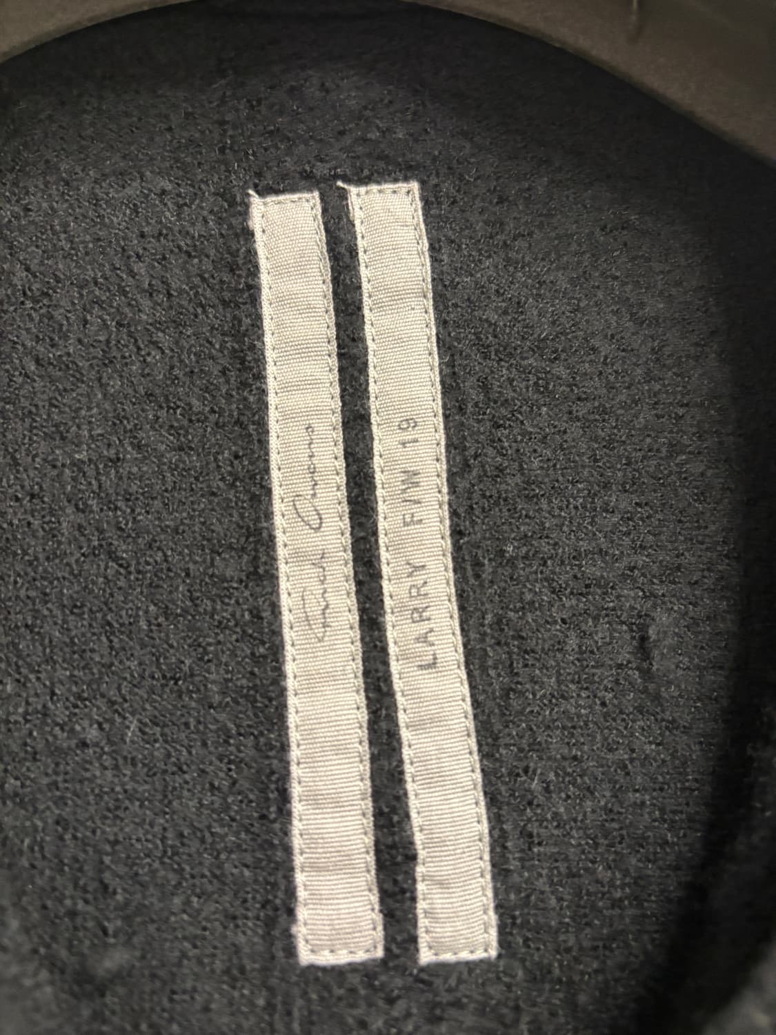 릭오웬스 캐시미어 100 후드집업 larry fw 19 상품이미지2