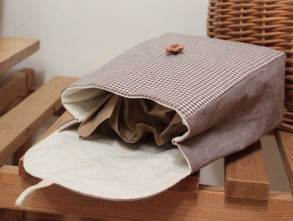 핸드메이드 브라운 단추 파우치 상품이미지7