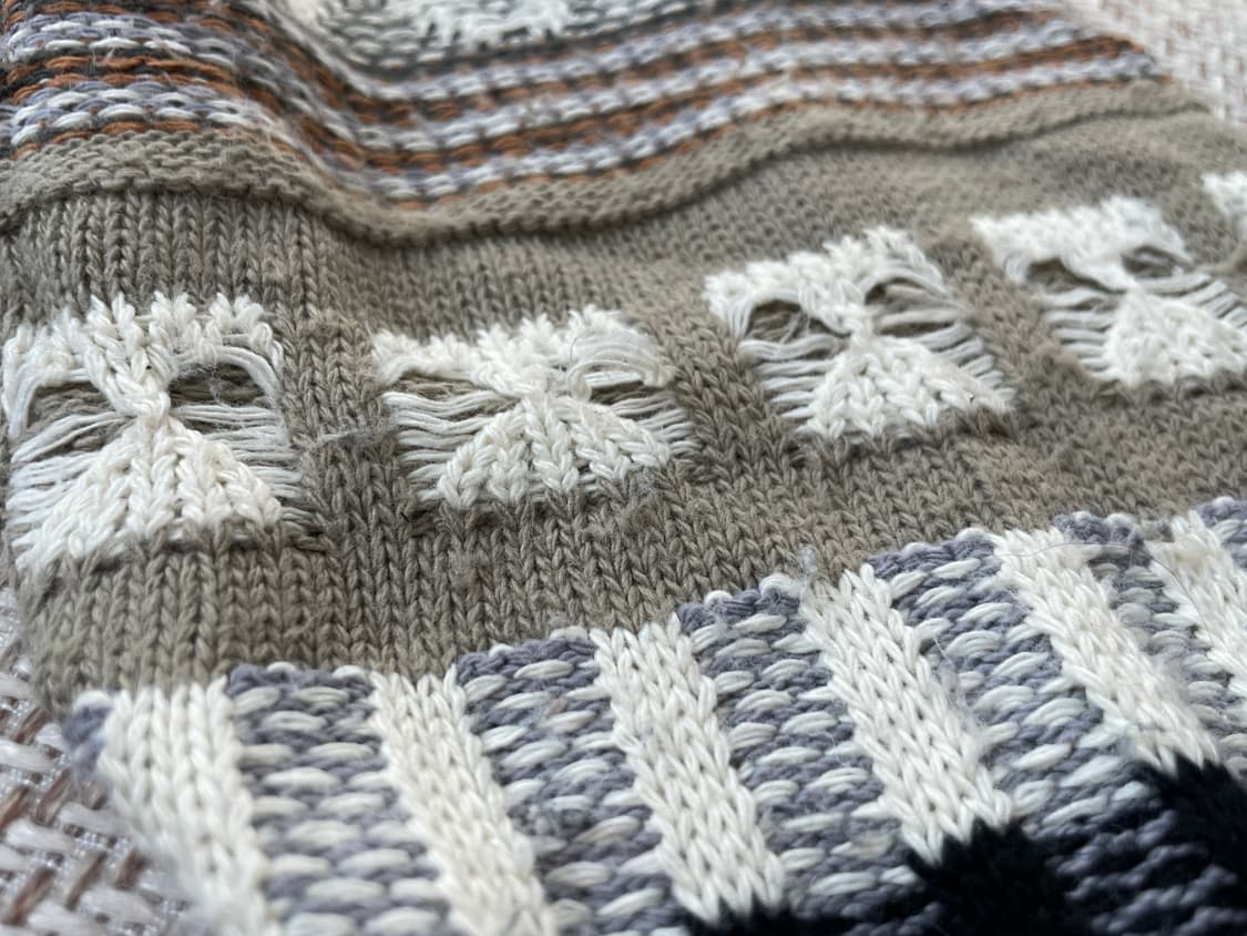 아메리칸 빈티지 usa 3D 케이블 니트 상품이미지8