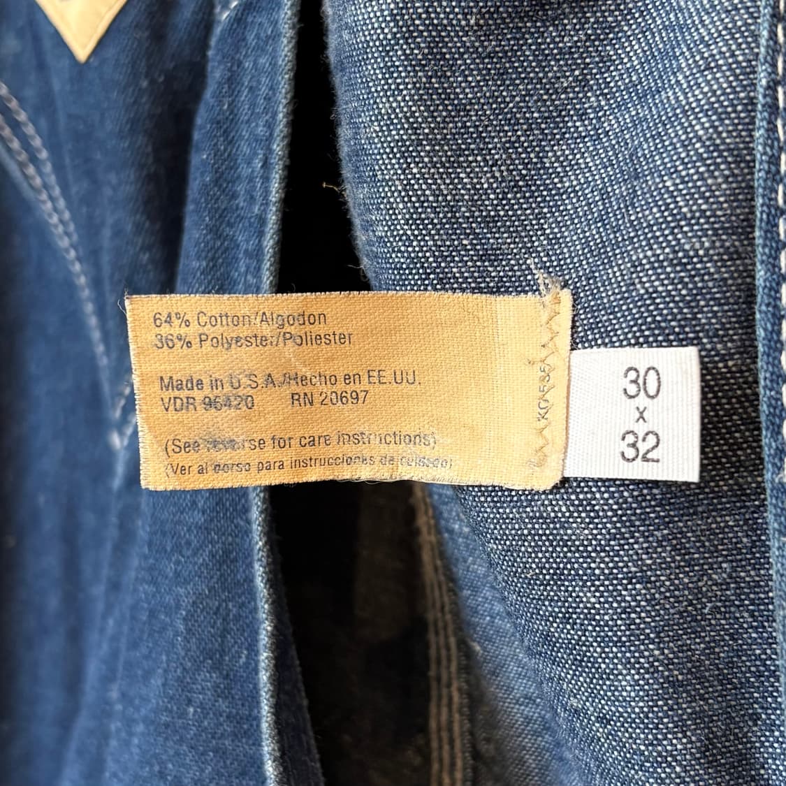 [30x32] 80s USA BIG MAC 데님 워크 오버롤 상품이미지7