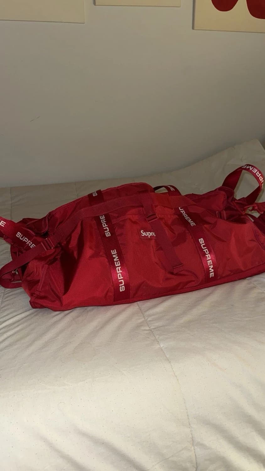 22FW 슈프림 라지 하울 토트백 레드 상품이미지4