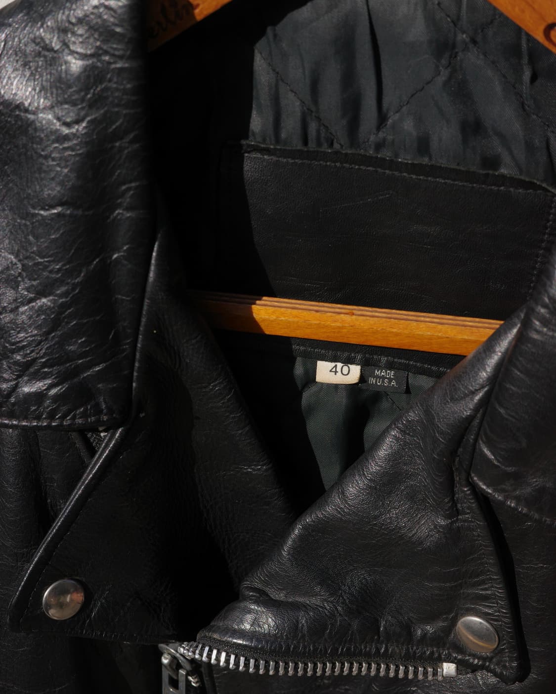 80s Harley Davidson 모터사이클 레더 자켓 상품이미지3