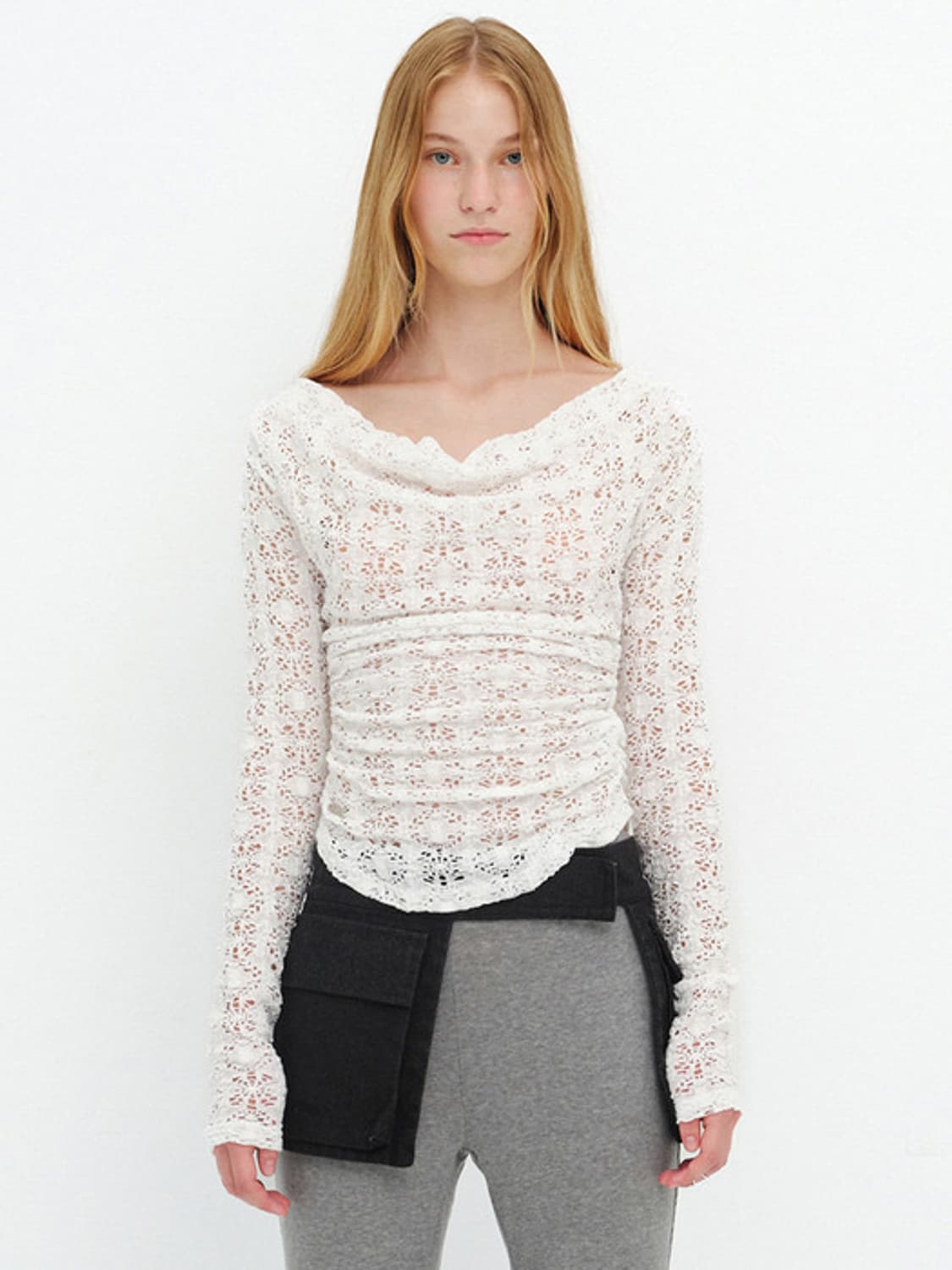 세릭 Cerric 플라워 레이스 탑 상품이미지4