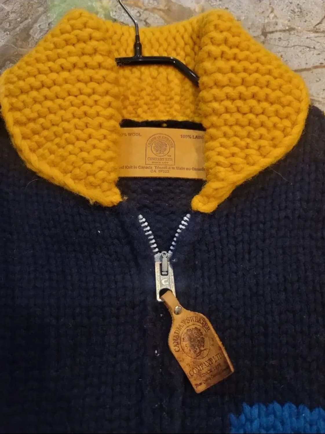 스투시 X 캐나디안 스웨터 컴퍼니 샤넬로고 코위찬 상품이미지4